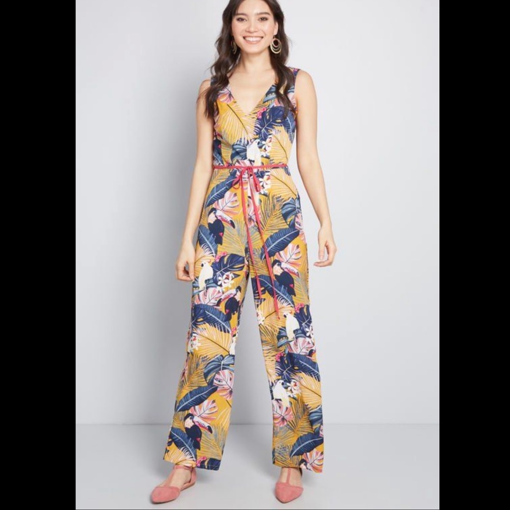 Ever The Vacationer Wide-Leg Jumpsuit